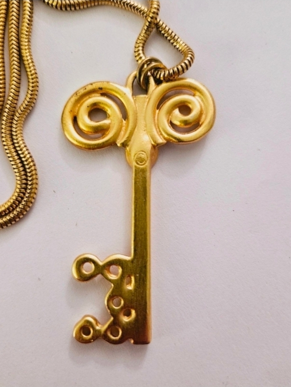 Anne Klein Gold Key Necklace - Picture 5 of 11